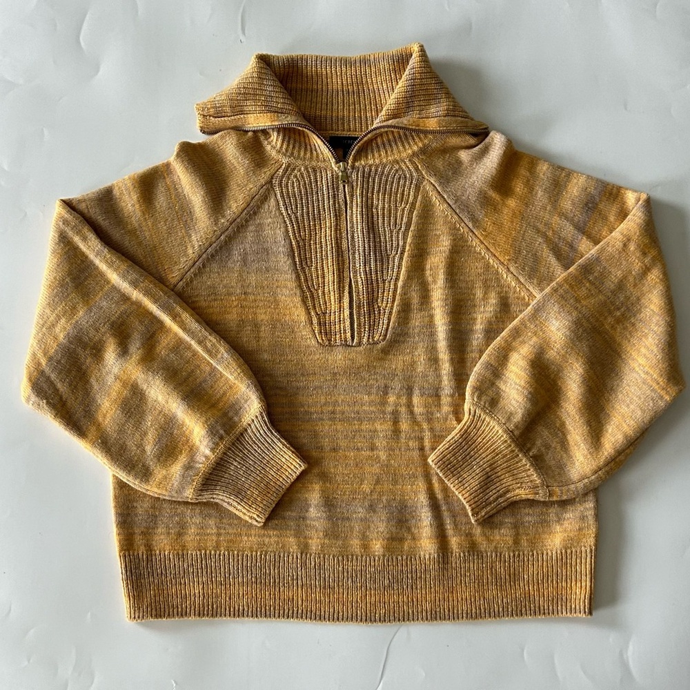 J.Crew Half-Zip Cotton/Merino Wool Blend Sweater Size XL NWOT!
